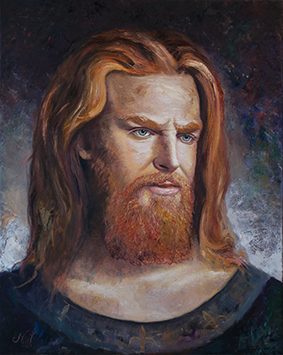 Chilpéric Ier, portrait peint par Leo Novoro