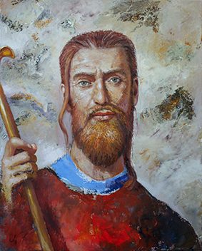 Clovis Ier, portrait peint par Leo Novoro