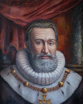 Henri IV, portrait peint par Leo Novoro