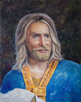 Louis VII le Jeune, portrait peint par Leo Novoro