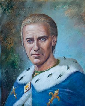 Louis VIII le Lion, portrait peint par Leo Novoro