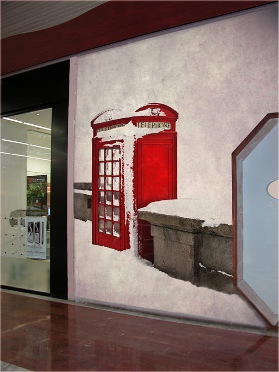 Peinture murale — Téléphone