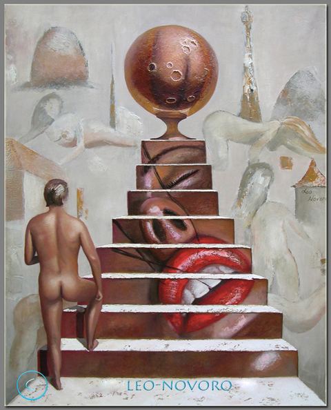 Allez-y de…, Huile sur toile, 91 × 73 cm, 2004, Leo Novoro