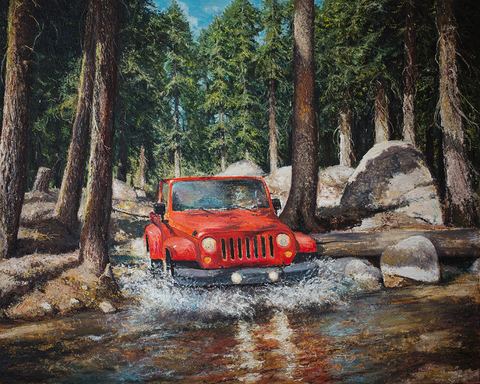 Aventure 10, Huile sur toile, 100 × 80 cm, Leo Novoro