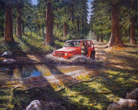 Aventure 13, Huile sur toile, 100 × 80 cm, Leo Novoro