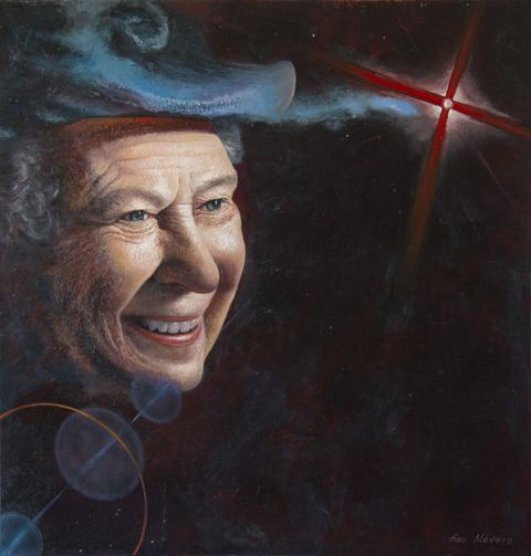 Couronne d’hiérarchie mondiale, Huile sur toile, 120 × 120 cm, 2009, Leo Novoro