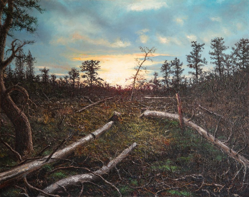 Fontainebleau Forest, Oil on linen canvas, 92 × 73 cm, Leo Novoro