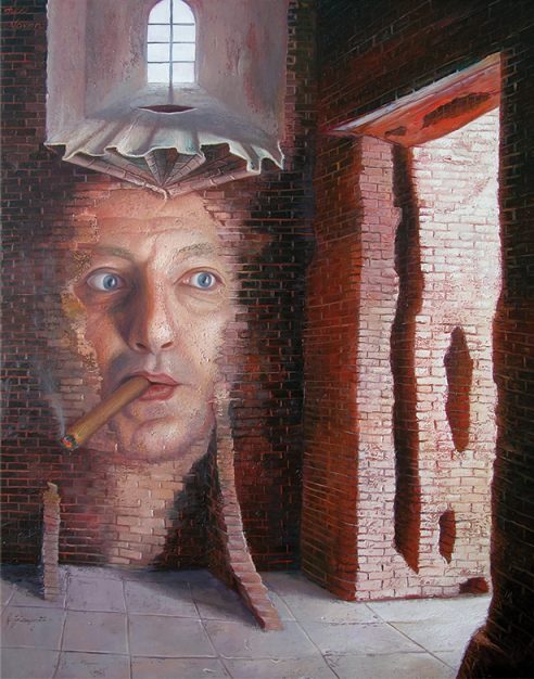 Grande filosofa, Olio su tela, Leo Novoro