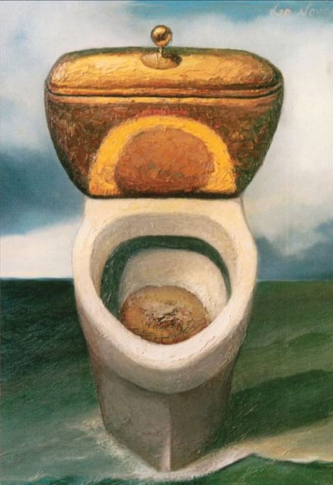 L’endroit de déchets, Huile sur toile, 60 × 40 cm, 2001, Leo Novoro