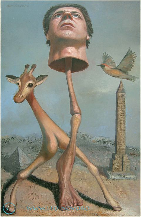 L’orgueil et la fierté, Huile sur toile, 110 × 75 cm, 2004, Leo Novoro