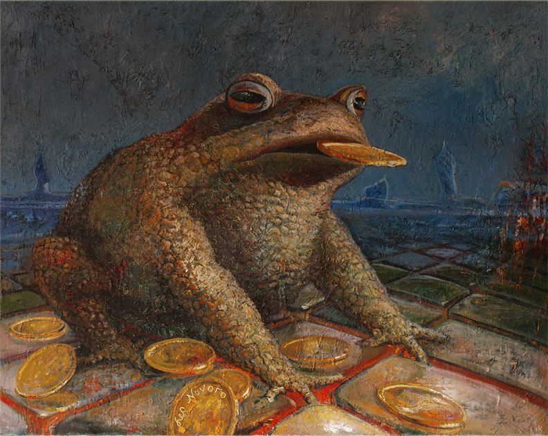 A riqueza, Óleo sobre tela, Leo Novoro