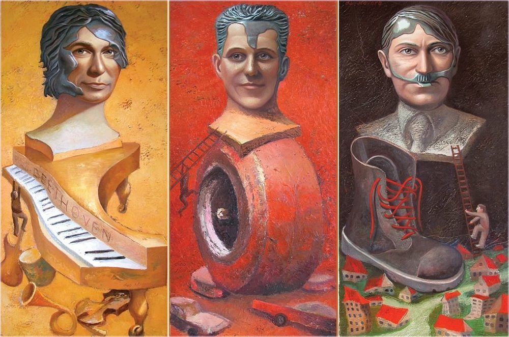 Il dominante tedesco, Olio su tela, Leo Novoro