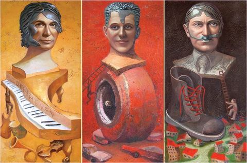 Le dominant d’allemand, Huile sur toile, 150 × 100 cm, 2005, Leo Novoro