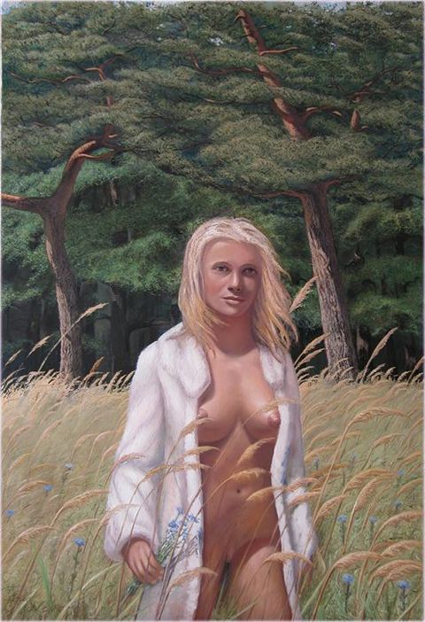 Le travesti, Huile sur toile, 130 × 80 cm, 2006, Leo Novoro