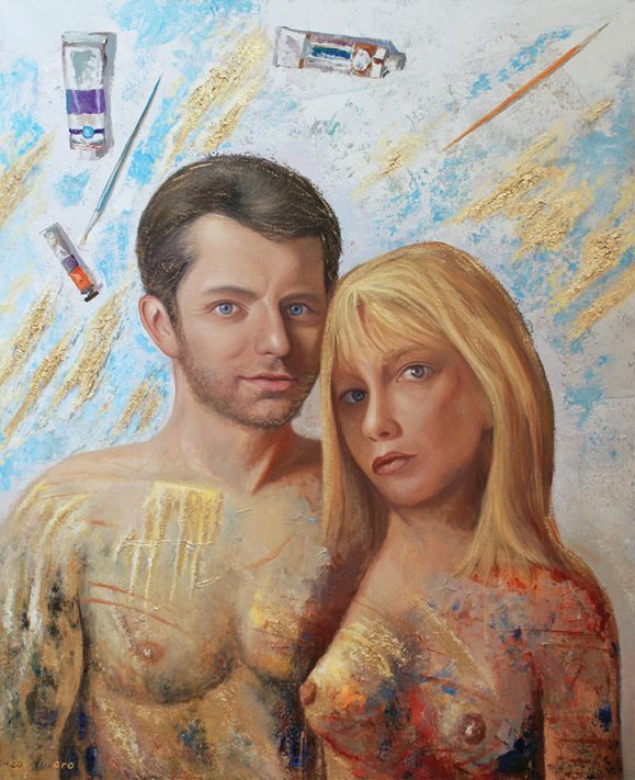 Gli artisti, Olio su tela, Leo Novoro