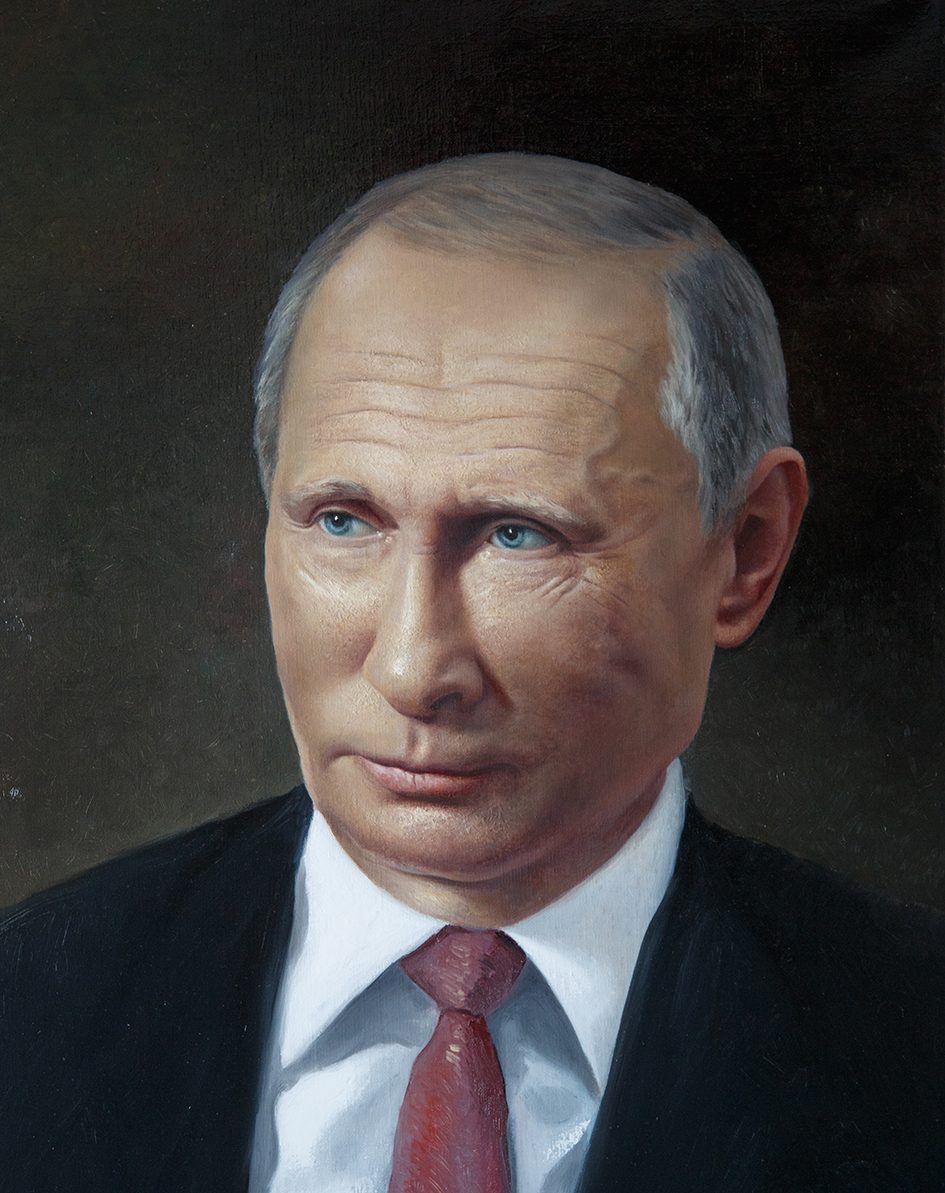 Vladímir Putin, Óleo sobre lienzo, Leo Novoro